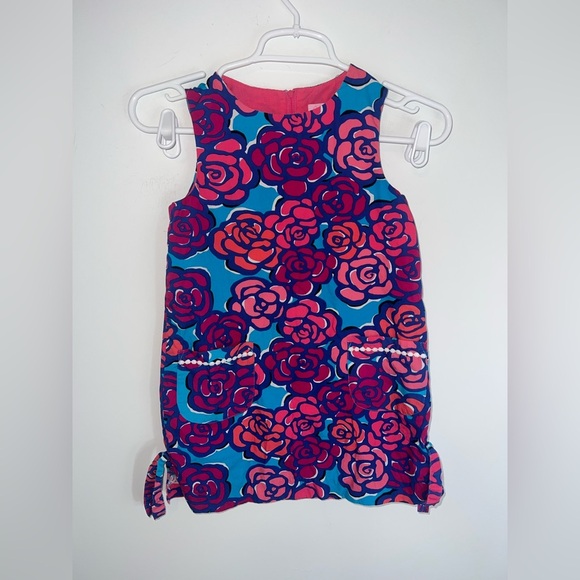 Lily Pulitzer Floral Kids Dress - Pink and Blue size 7 years - Picture 1 of 11